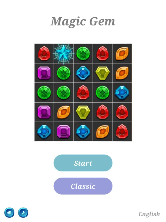 Magic Gems - Match 3 Puzzles iPad  스크린샷