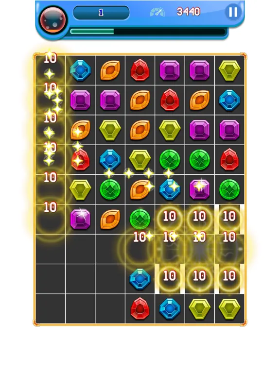 Magic Gems - Match 3 Puzzles iPad  스크린샷