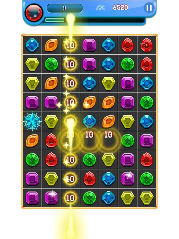 Magic Gems - Match 3 Puzzles iPad  스크린샷
