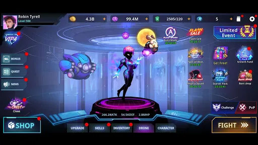Capturas de tela do Cyber Fighters: Offline Game