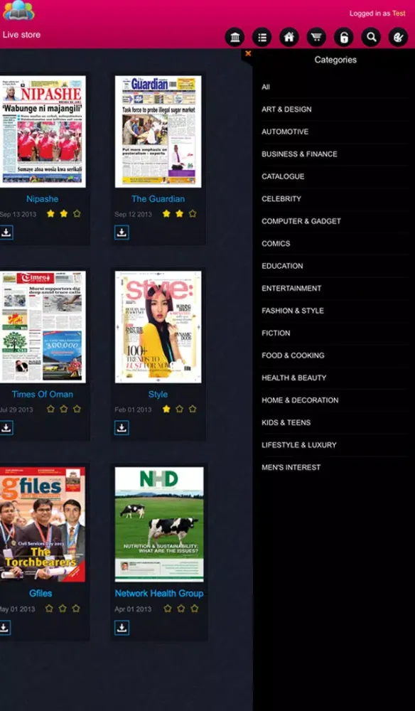 Скриншоты Readers Hub