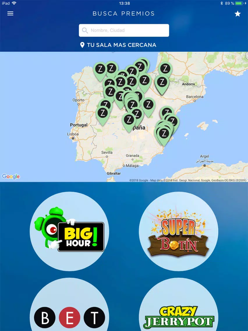 Zrzuty ekranu Zitro Busca Premios iPad 