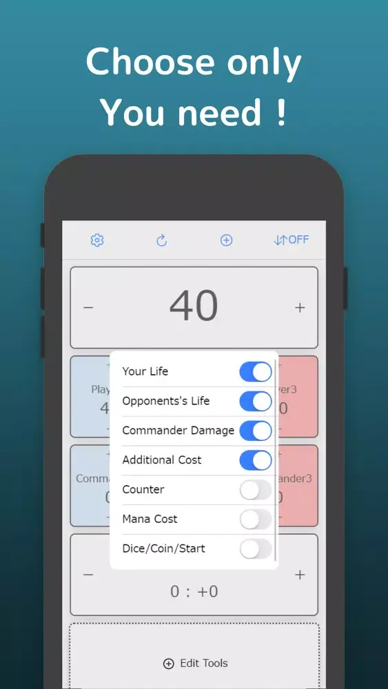 ภาพหน้าจอของ EDH Life Counter-for commander