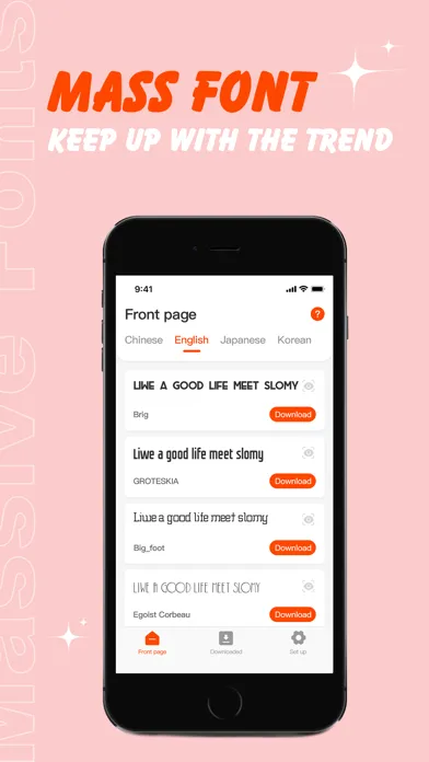 Ảnh chụp màn hình của Fonts - Font