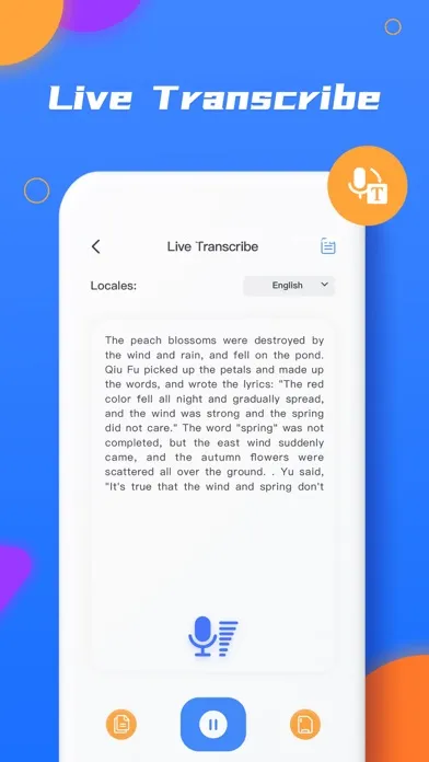 Transcribe Voice To Text ⊙ Ekran Görüntüleri