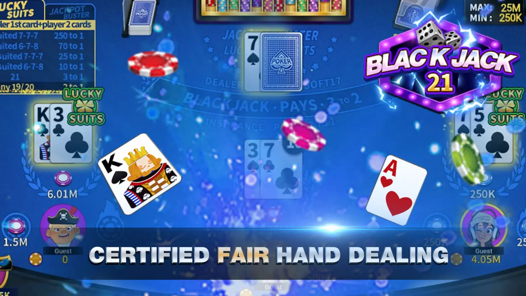 Blackjack 21 Online & Offline Screenshots