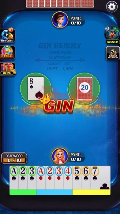 Capturas de tela do Gin Rummy - GinRummy