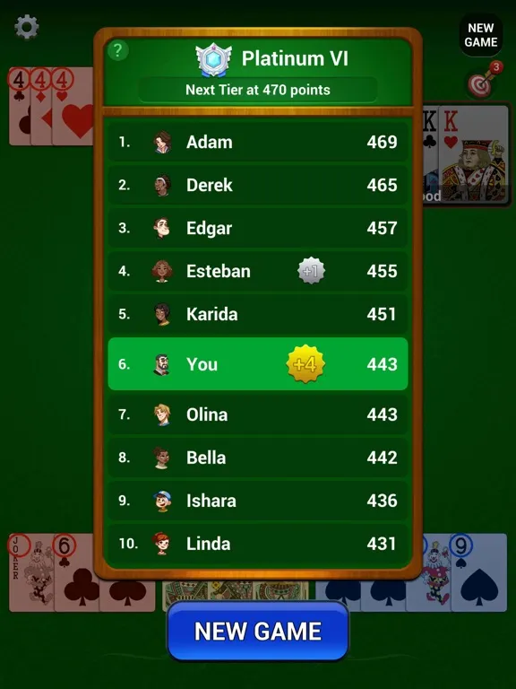 Gin Rummy : Classic Card iPad  スクリーンショット