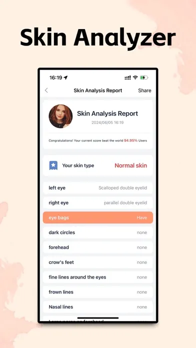 Capturas de pantalla de Face Analysis - AI Try Makeup