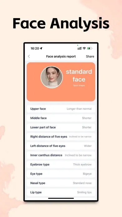 Capturas de pantalla de Face Analysis - AI Try Makeup