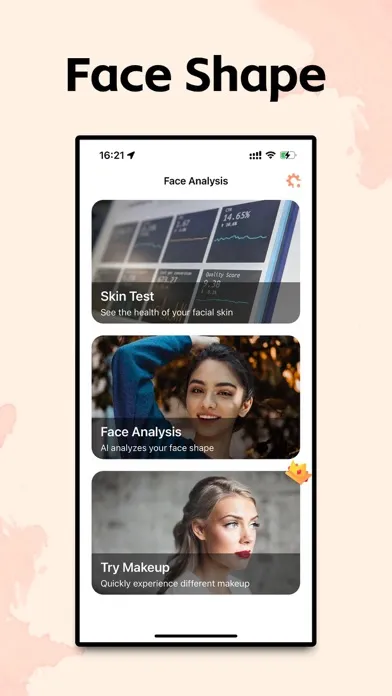 Capturas de pantalla de Face Analysis - AI Try Makeup