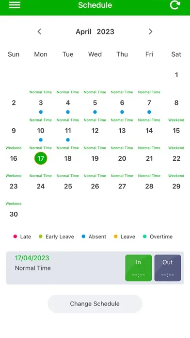 ZKBio TimeCloud 스크린샷