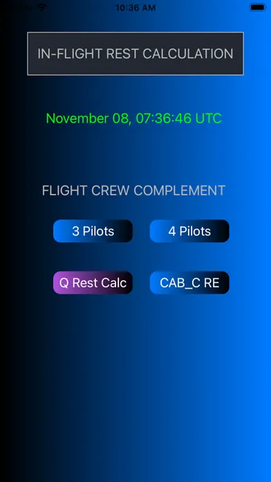 Capturas de tela do Airline Crew In-Flight Rest