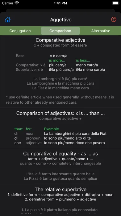 Italian grammar - gramIT Ekran Görüntüleri