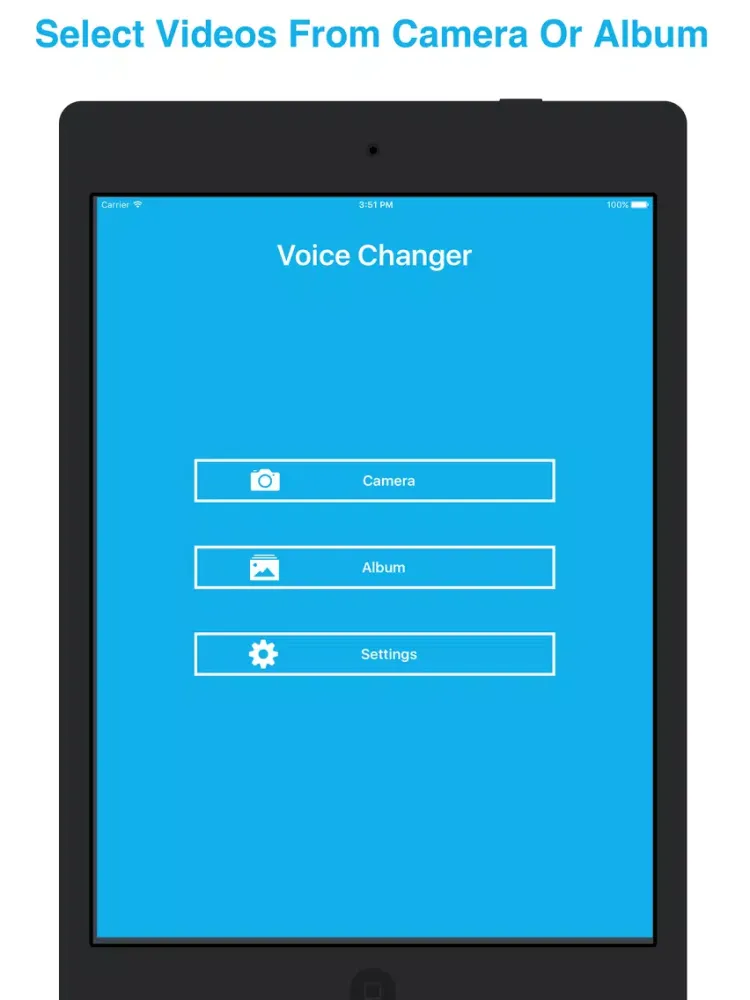 Capturas de pantalla de Voice Change.r - Funny Vid.eo Sound Effect Edit.or iPad 