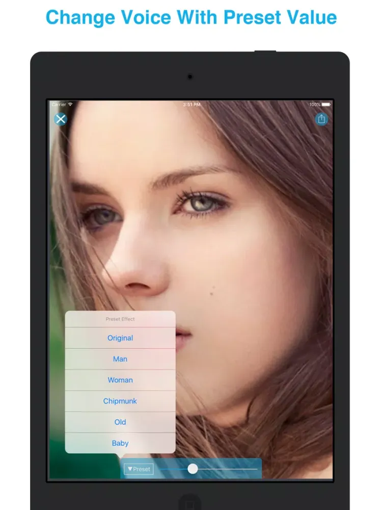 Capturas de pantalla de Voice Change.r - Funny Vid.eo Sound Effect Edit.or iPad 