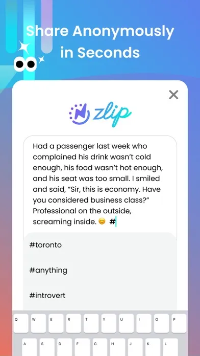 Zlip: Disappearing Social Buzz स्क्रीनशॉट