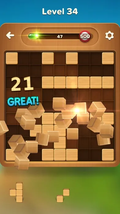 Captures d'écran de Block Puzzle Game: Hey Wood