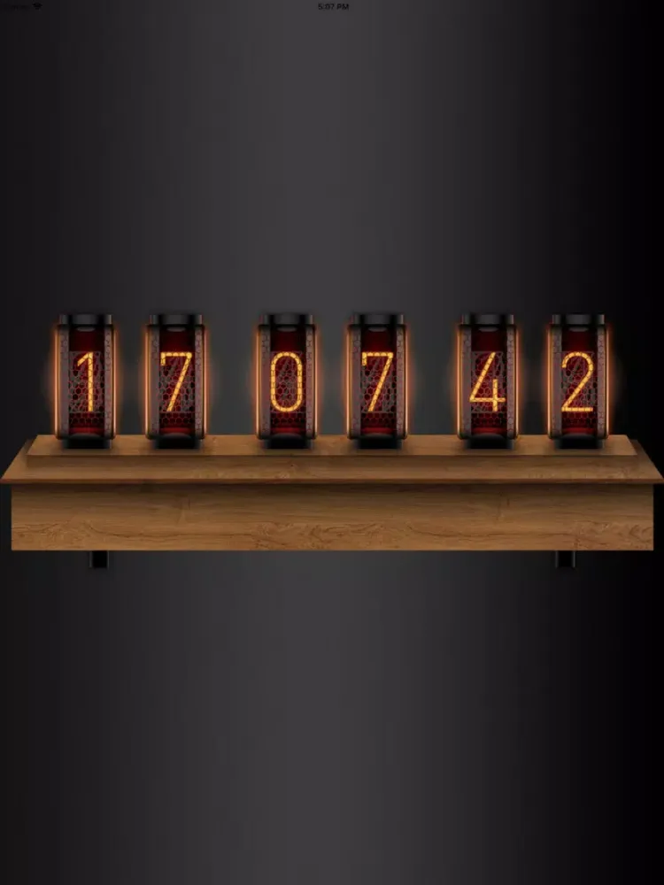 Скриншоты Screen Clock - Nixie Tube iPad 