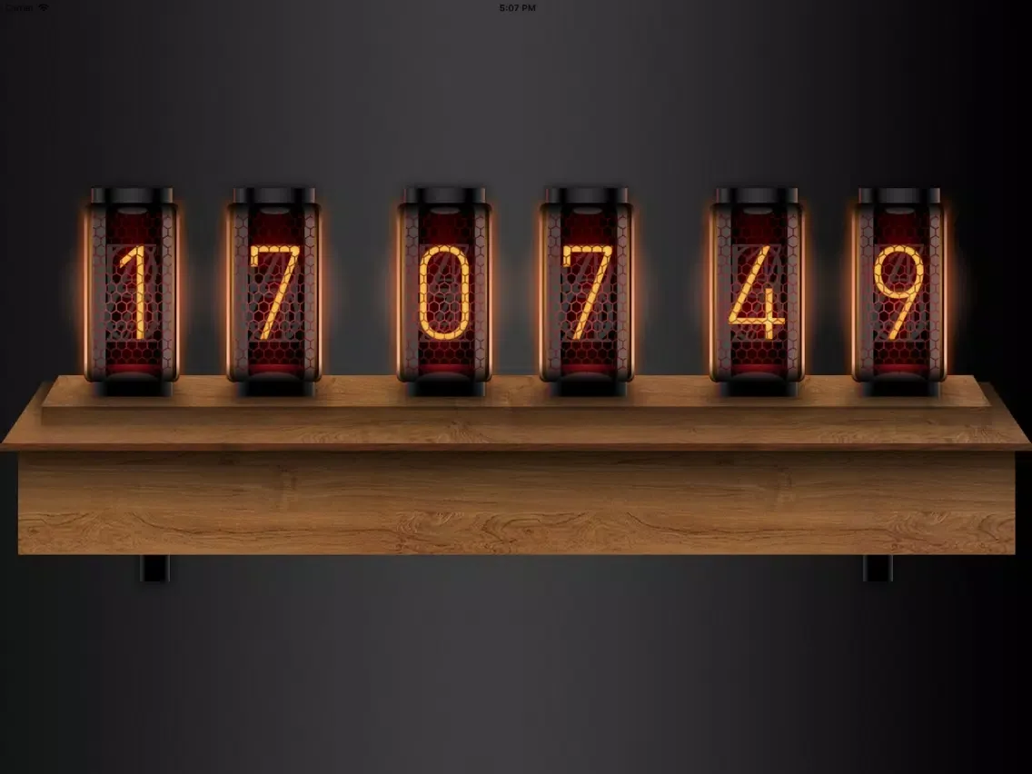 Скриншоты Screen Clock - Nixie Tube iPad 