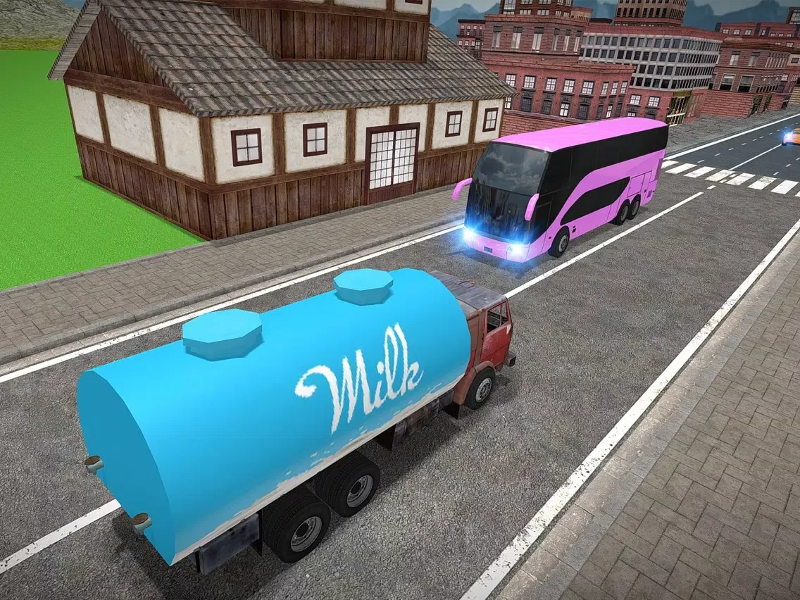 City Milk Supply Truck 3D iPad  Ekran Görüntüleri