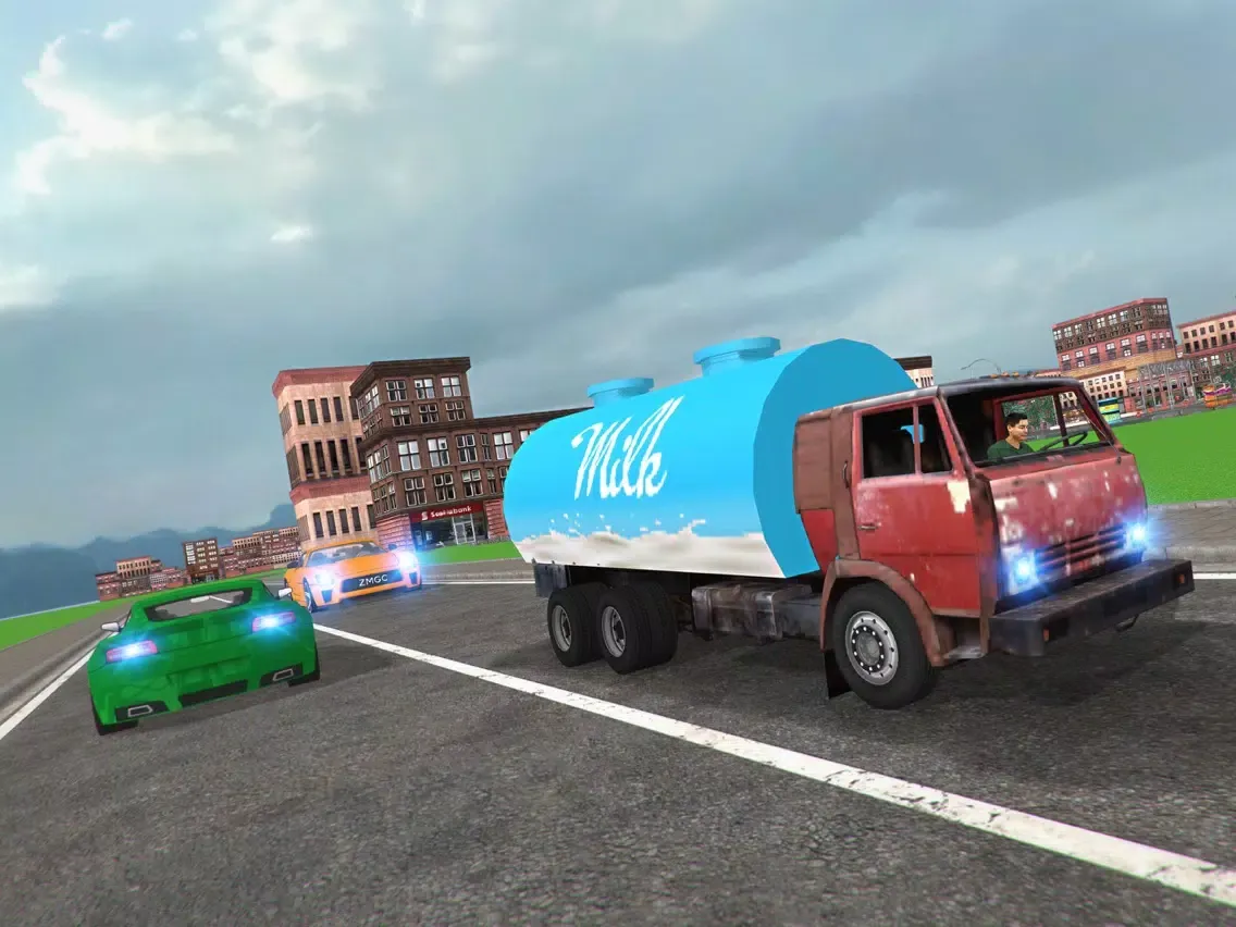City Milk Supply Truck 3D iPad  Ekran Görüntüleri