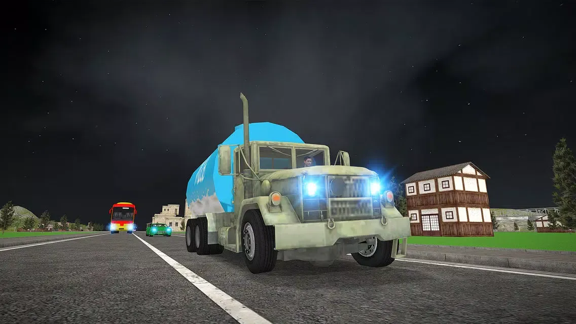 City Milk Supply Truck 3D Ekran Görüntüleri