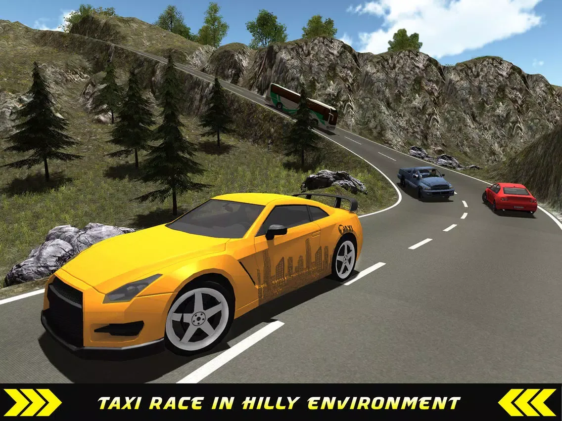 Taxi Driver Hill Climb sim 3D iPad 應用截圖