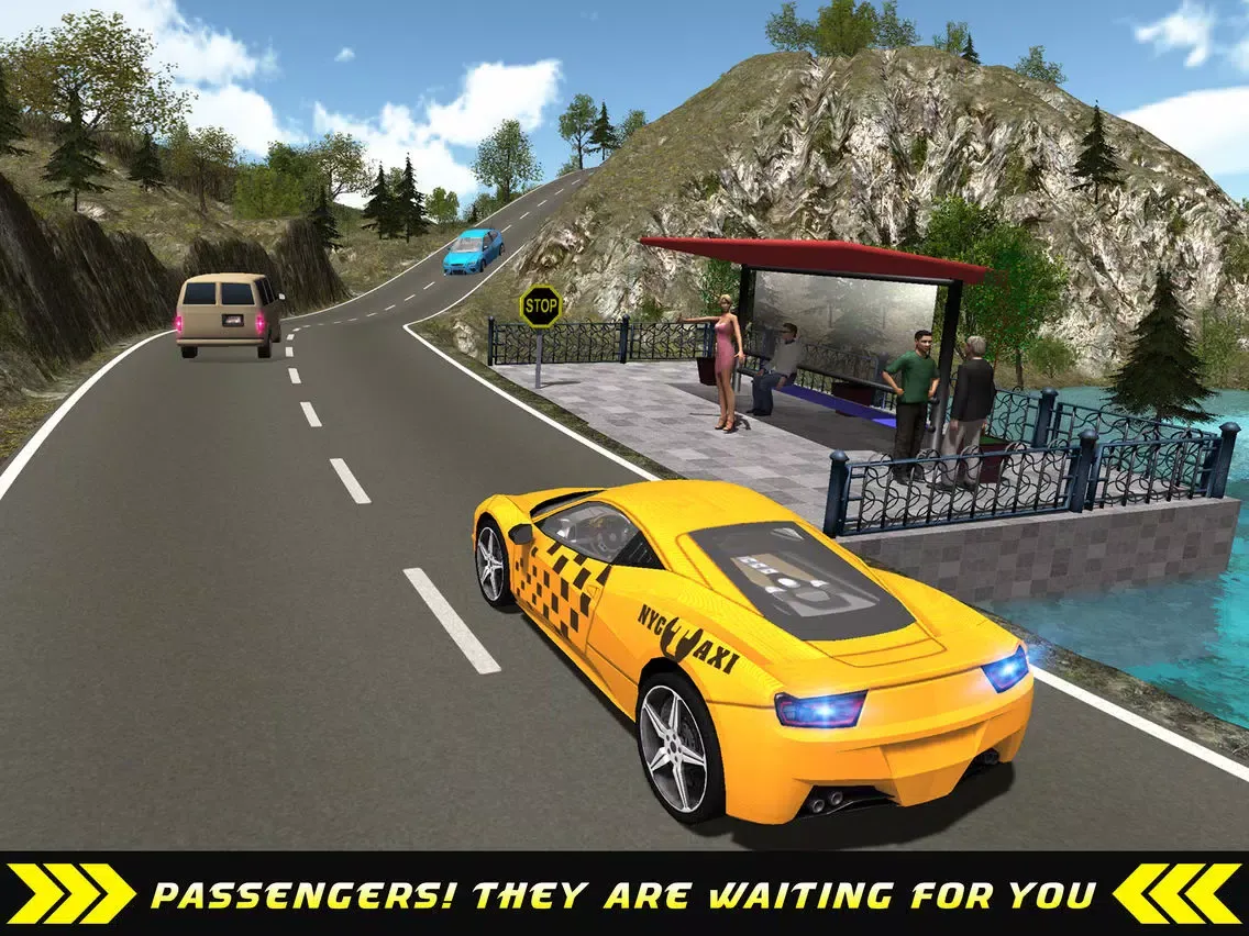 Taxi Driver Hill Climb sim 3D iPad 應用截圖