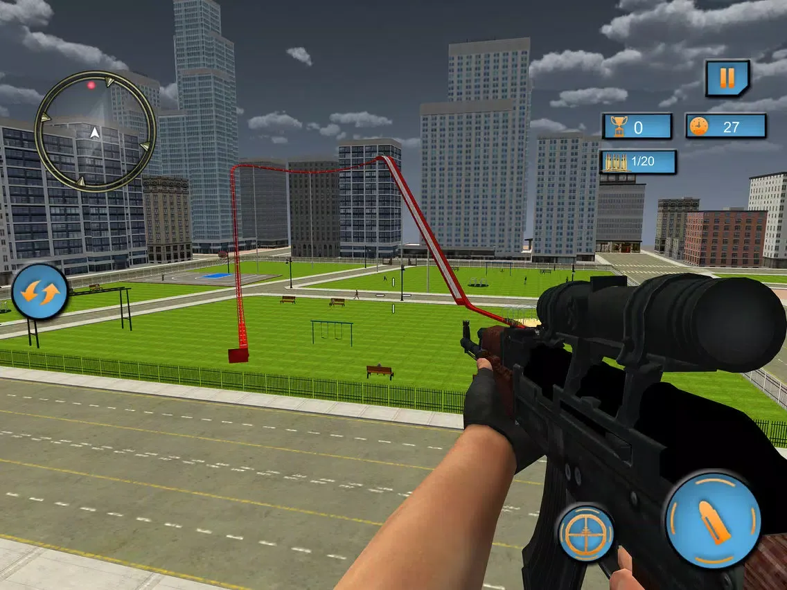 Modern Roller Coaster Sniper iPad  Ekran Görüntüleri