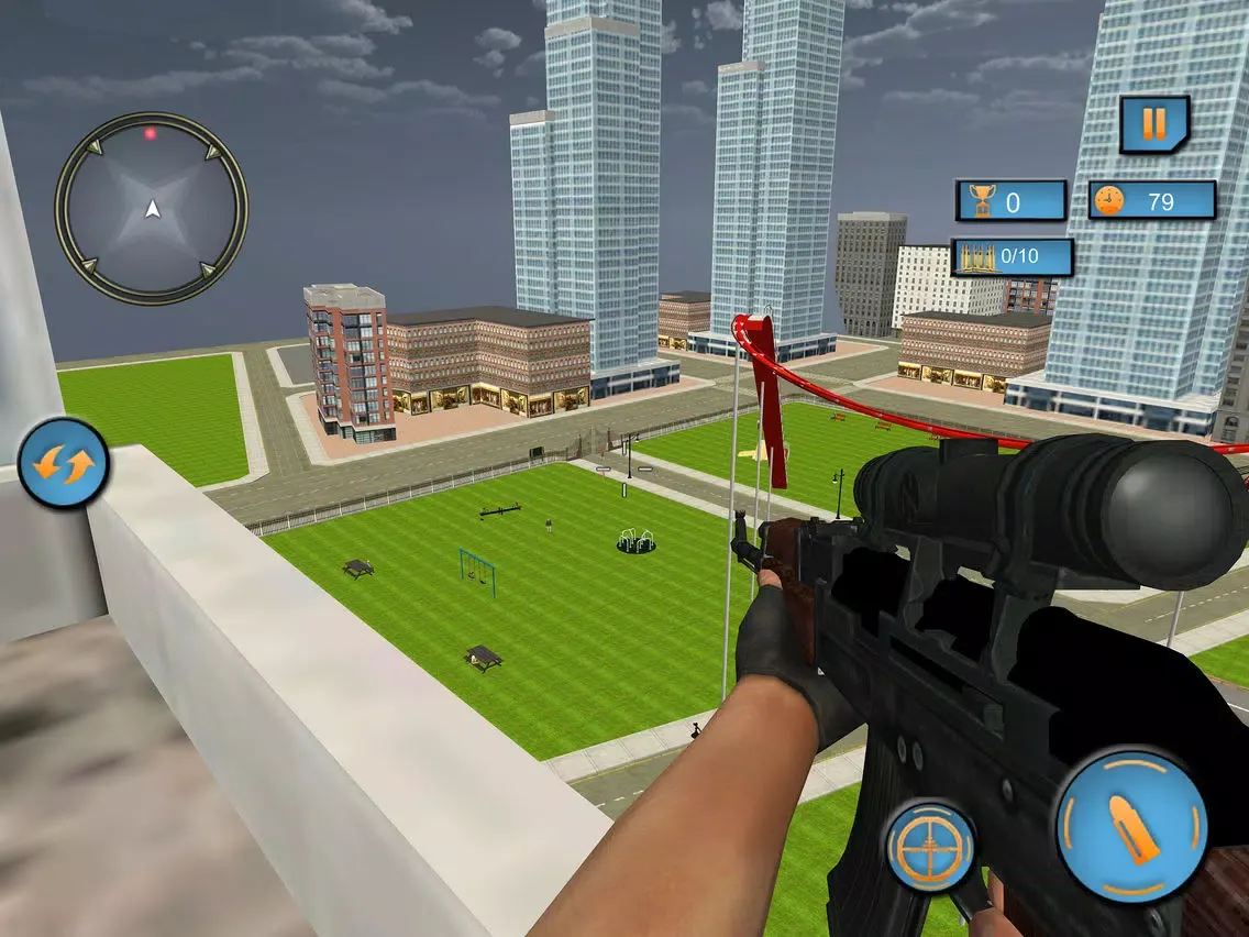Modern Roller Coaster Sniper iPad  Ekran Görüntüleri
