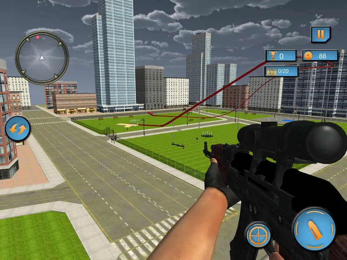 Modern Roller Coaster Sniper iPad  Ekran Görüntüleri