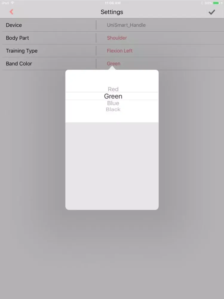 Tangkapan skrin UniSmart Pro iPad 