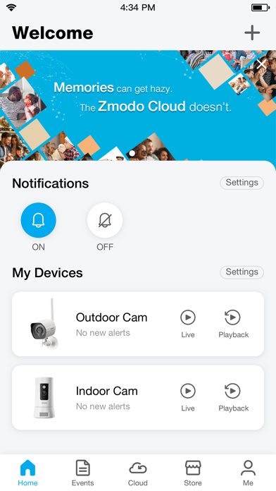 Zmodo স্ক্রিনশট