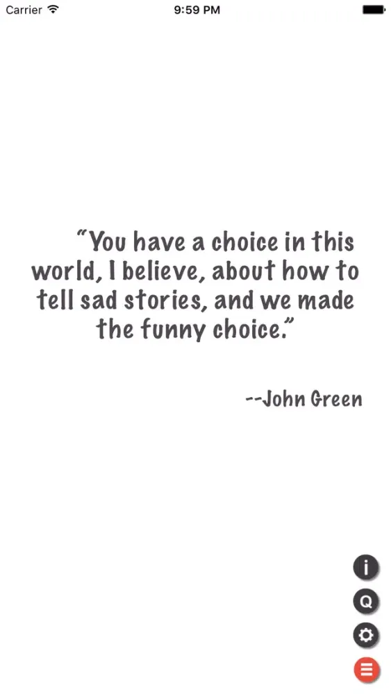Capturas de pantalla de Quote Daily - quote display app