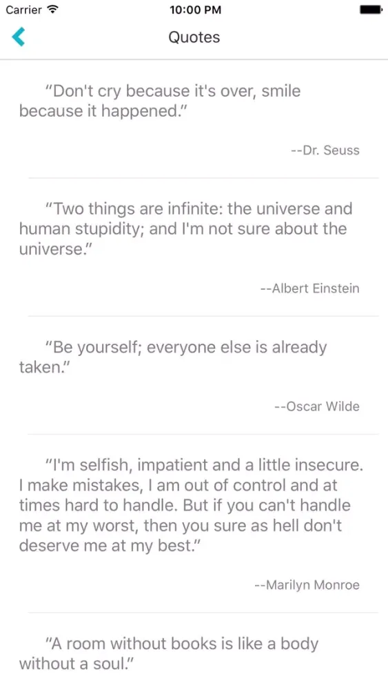 Capturas de pantalla de Quote Daily - quote display app