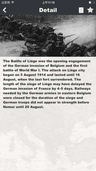 ภาพหน้าจอของ WWI timeline - WWI history