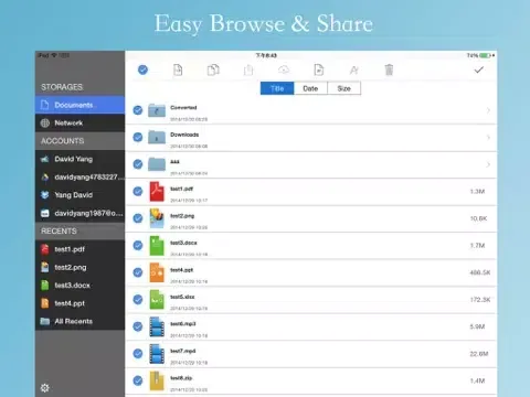 PDF2Word Edition - for Convert PDF to Word Document, PDF Viewer, File Manager iPad Screenshots