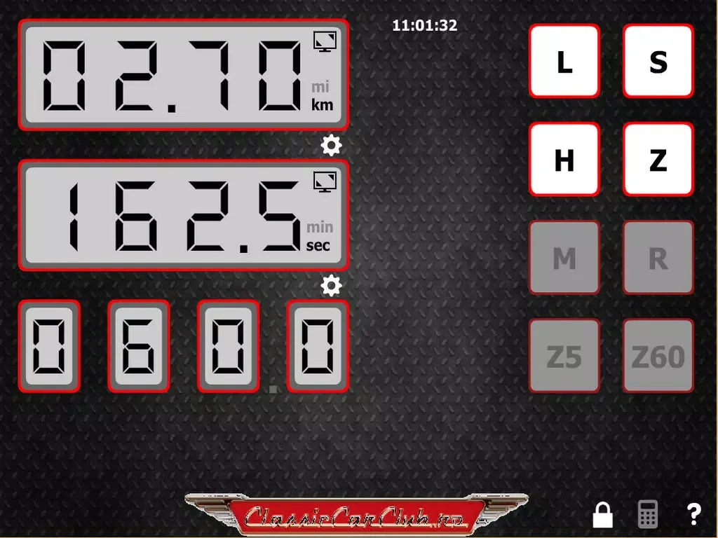 Rally Speed Table Calculator iPad 應用截圖