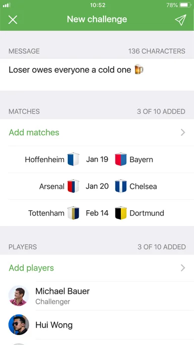 Zrzuty ekranu Kickoff - Football prediction
