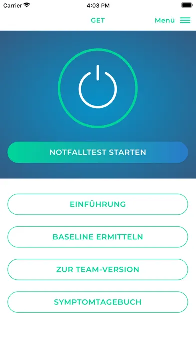 Gehirn-Erschütterungs-Test-App स्क्रीनशॉट