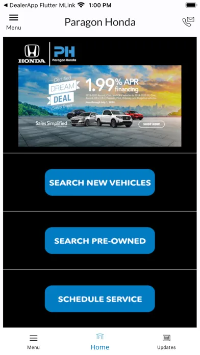 Paragon Honda DealerApp স্ক্রিনশট