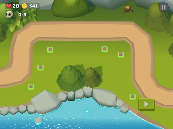 Ảnh chụp màn hình của Cubic Rush TD iPad 