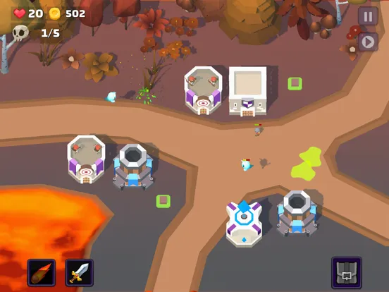 Ảnh chụp màn hình của Cubic Rush TD iPad 