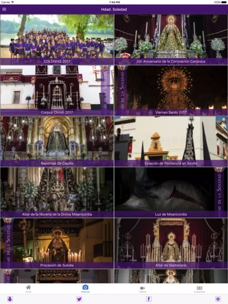 ภาพหน้าจอของ Hermandad de la Soledad iPad 