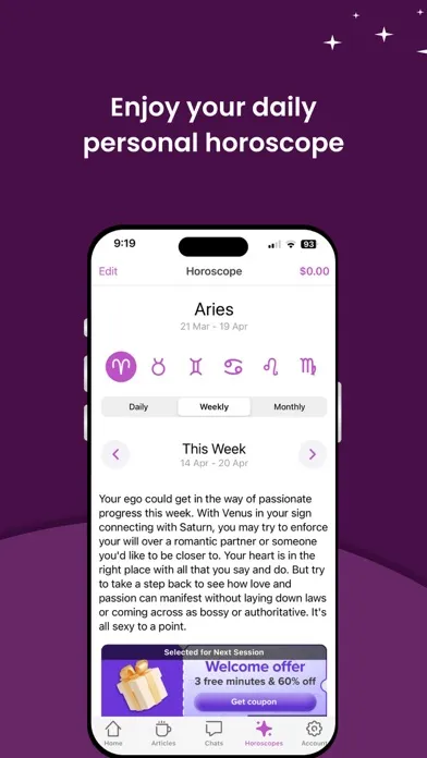 Zodiac Psychics: Tarot Reading应用截图