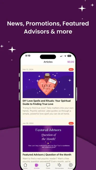 Zodiac Psychics: Tarot Reading应用截图