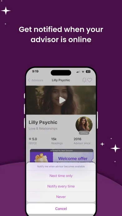 Zodiac Psychics: Tarot Reading应用截图
