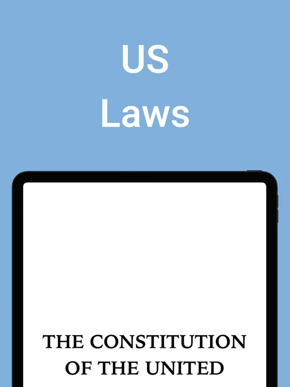 US Laws: Constitution, Bill iPad 應用截圖