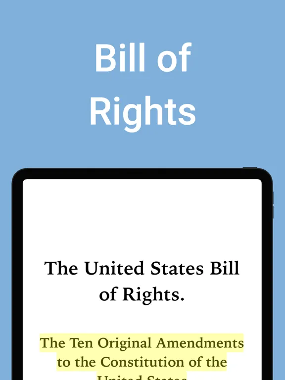 US Laws: Constitution, Bill iPad 應用截圖